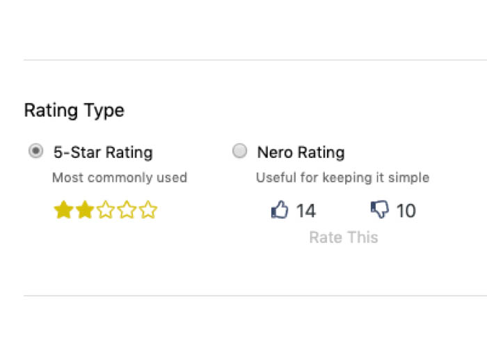 Ask for ratings and get instant feedback.